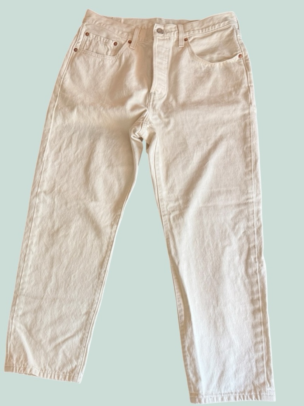 Signature by Levi Strauss Women's Straight-Leg Jeans in Off-White
